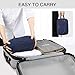 TOUPONS Men's Travel Toiletry Organizer Bag Canvas Shaving Dopp Kit TSA Approved (Blue)