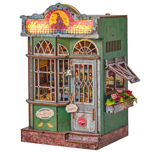 CRESYMME ドールハウス ミニチュア キット 木製 立体パズル DIY 手作り 大人向け（魔法の雑貨屋）