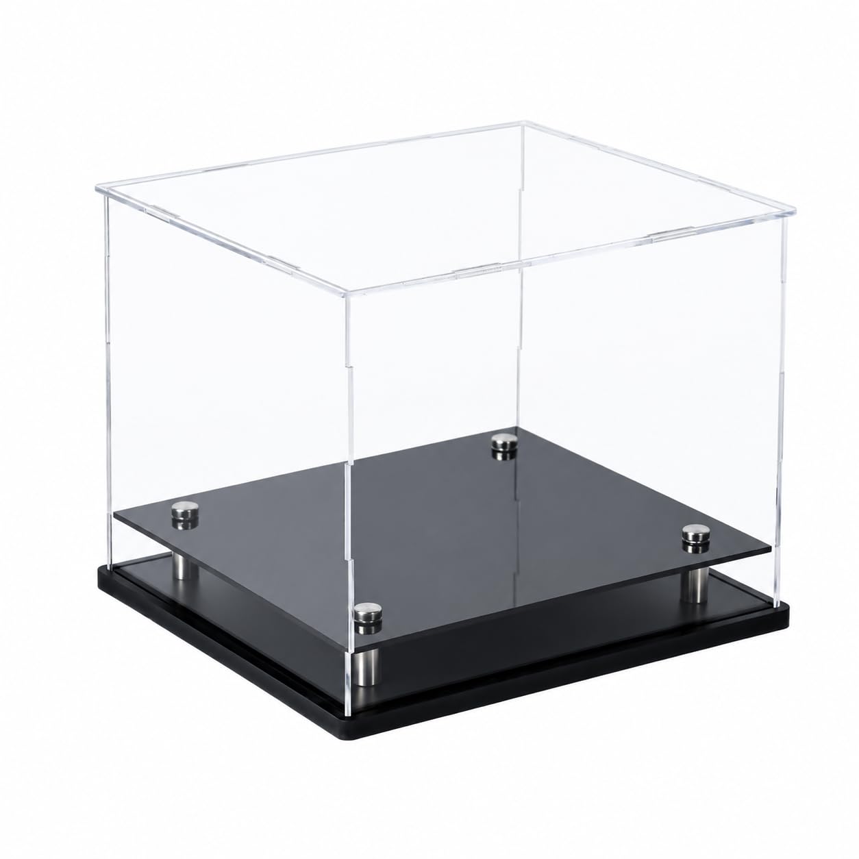Acryl Vitrine rechteckig 40x20cm, Staubdichter Schaukasten für Figuren und Modellautos, Transparente Display Box mit abnehmbarem Deckel , 40*20*25 cm