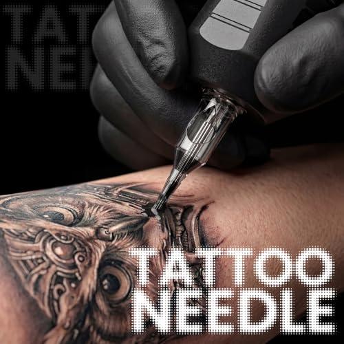 Image of Wormhole Tattoo Cartridge Needles 20PCS Disposable # 10 Round Shader Tattoo Needle Compatible with Standard Tattoo Gun Suitable for Beginners Practicing Shading and Small-area Coloring (1005RS)