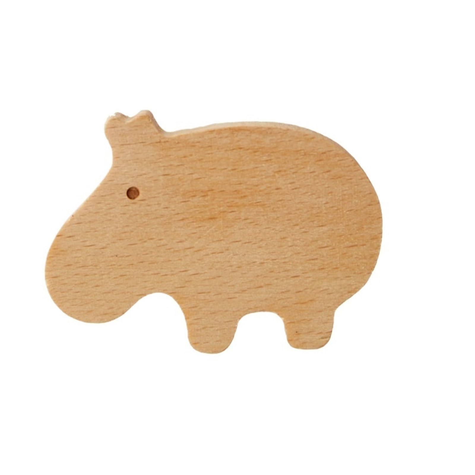 Ahiojegx Hippo Coat Hooks 1Pcs Wooden Hooks Room Decor