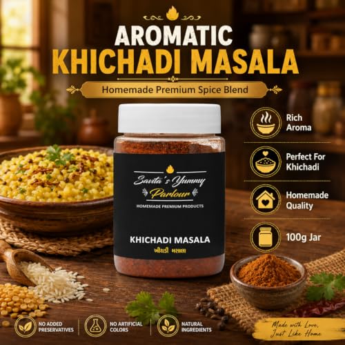 Image of Savita's Yummy Parlour Khichadi Masala - Authentic Indian Spice Blend | Homemade Premium Mix for Flavorful Khichadi & Comfort Meals