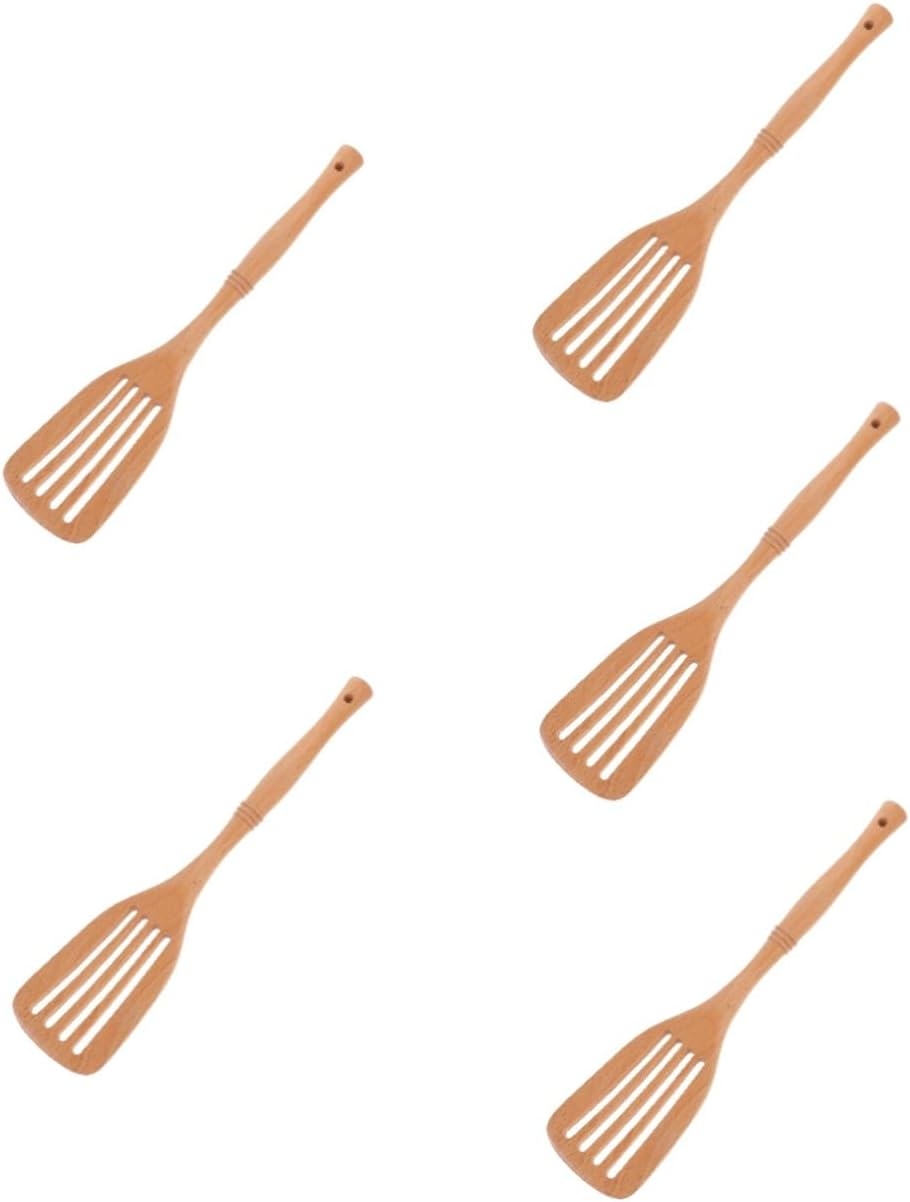 Wooden Kitchen Spatula Nonstick Wok Flipper Cooking Utensil with Comfortable Grip Lightweight Design for for Versatile Cooking Methods