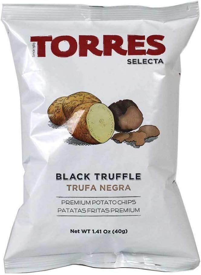 Torres - Black Truffle Potato Chips, 1.41oz (40g) (3-PACK)