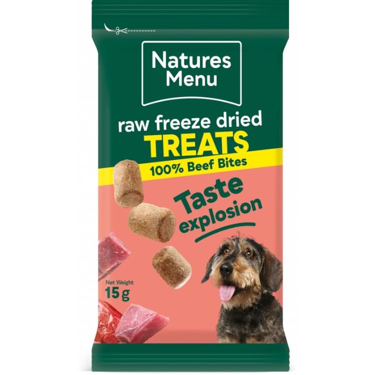 Natures Menu Freeze Dried Bites Beef - 15gr