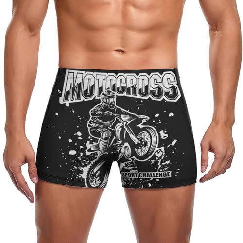 Motocross Homme Maillot de Bain Swim Briefs Swimming Trunks Sport