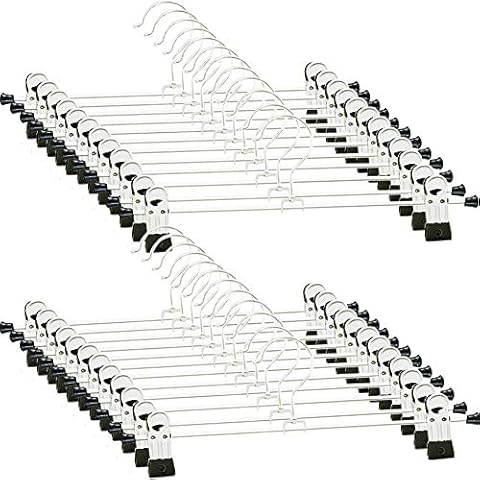 Northern Brothers 24 Pack Trouser Hangers with Clips Cover