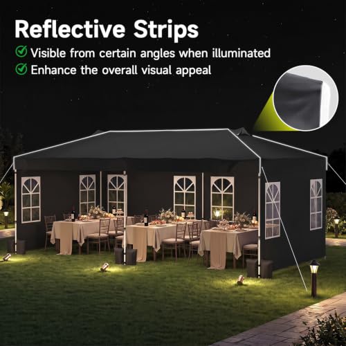 Image of Tangkula 10x20 Ft Pop Up Canopy with Center Lock
