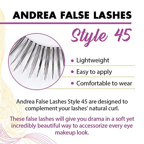 Andrea False Lashes Style 45 - Black 4 Pairs - Thumbnail 3