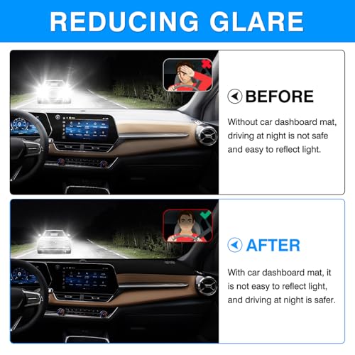 Image of Autorder Dashboard Cover Mat for 2025 2026 Chevy Chevrolet Equinox Accessories Dash Cover Upgrade Velvet Dash Mat UV Rays Protector(Not for Chevrolet Equinox EV)