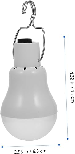 Miniatura 2 de Angoily 6 unids bombilla recargable solar colgante lámpara tienda de campaña lámpara LED bombilla al aire libre USB recargable lámpara de senderismo