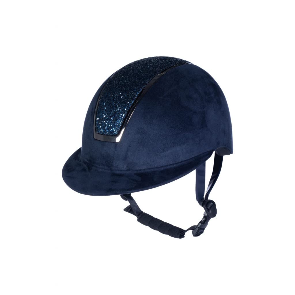 HKM Lady Shield Sparkle Velours - Casco de equitación Unisex Adulto