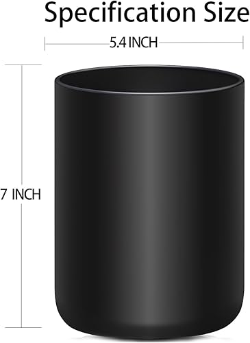 Miniatura 6 de yuyuefourseas Elegancia en negro mate soporte multiusos de cerámica para utensilios - Esencial de cocina elegante y estable de 7 x 5.35 pulgadas