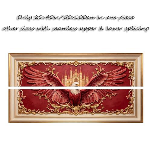 Tableau aigle 3D grand format salon chambre bureau - 6