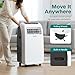 SereneLife Small Air Conditioner Portable 10,000 BTU with Built-in Dehumidifier - Portable AC unit for rooms up to 450 sq ft - Remote Control, Window Mount Exhaust Kit