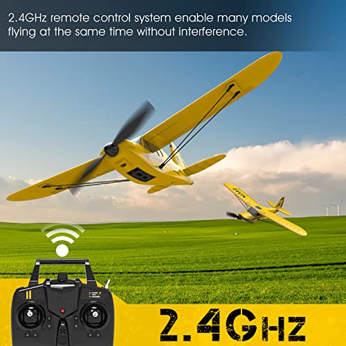Novcolxy Rc Plane | Remote Control Airplane With 3 Modes That Easy To Control | 3 Channel 2.4Ghz Radio Control 6 Axis Gyro | Durable Epp Foam Aircraft | Easy & Ready To Fly For Boys And Beginners #TOP2