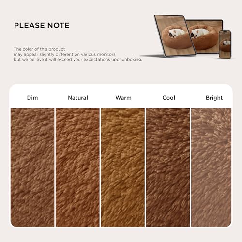 image for Bedsure Calming Dog Bed for Medium Dogs - Donut Washable Medium Pet Be