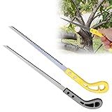 Outdoor Portable Hand Saw, 2024 New 9 Inch Household Garden Small Hand Saw, Rugged Triple Razor Tooth Steel Mini Hand Saw for Camping, Pruning, Backpacking, Survival, Gardening(Yellow+Sliver)