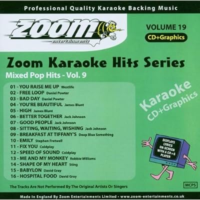 Zoom Karaoke CD+G - Karaoke Hits 19: Mixed Pop Hits 9
