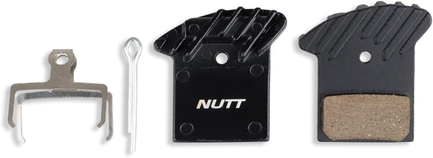 FPGEARBicycle Disc Brake Pads,Semi-Resin Road Bicycle Brake Pads | Replacement Tool with Cooling Fins for Road, E-, E-Road, E-Bike, Touring Cycle