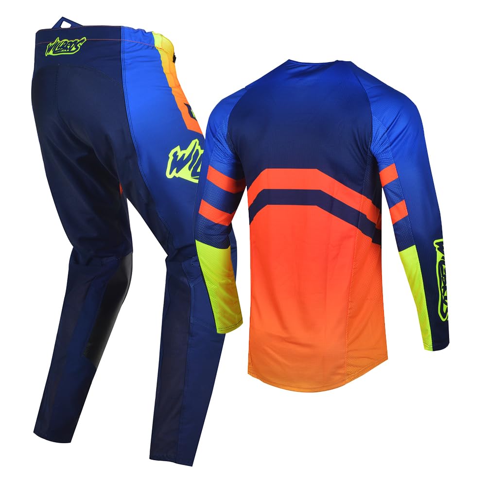Combinaison de Pantalons Maillot Motocross Hors Route Moto MX Enduro Cyclisme La Montagne Homme Femmes