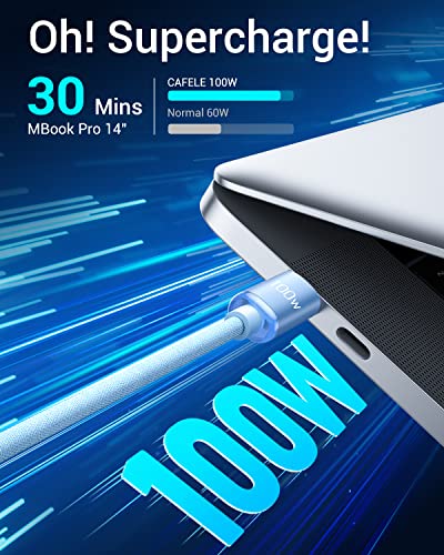 Cafele [Design For Mac [100W Fast] Usb C Multi Charging Cable, 3In1 Multiple Phone Charger Cord, Usb C Multi Cable With Type C/Micro Usb/Ip For Samsung S23 S22 S21, Phone 14 13 12, Pad Pro, Mac, 6Ft #TOP1