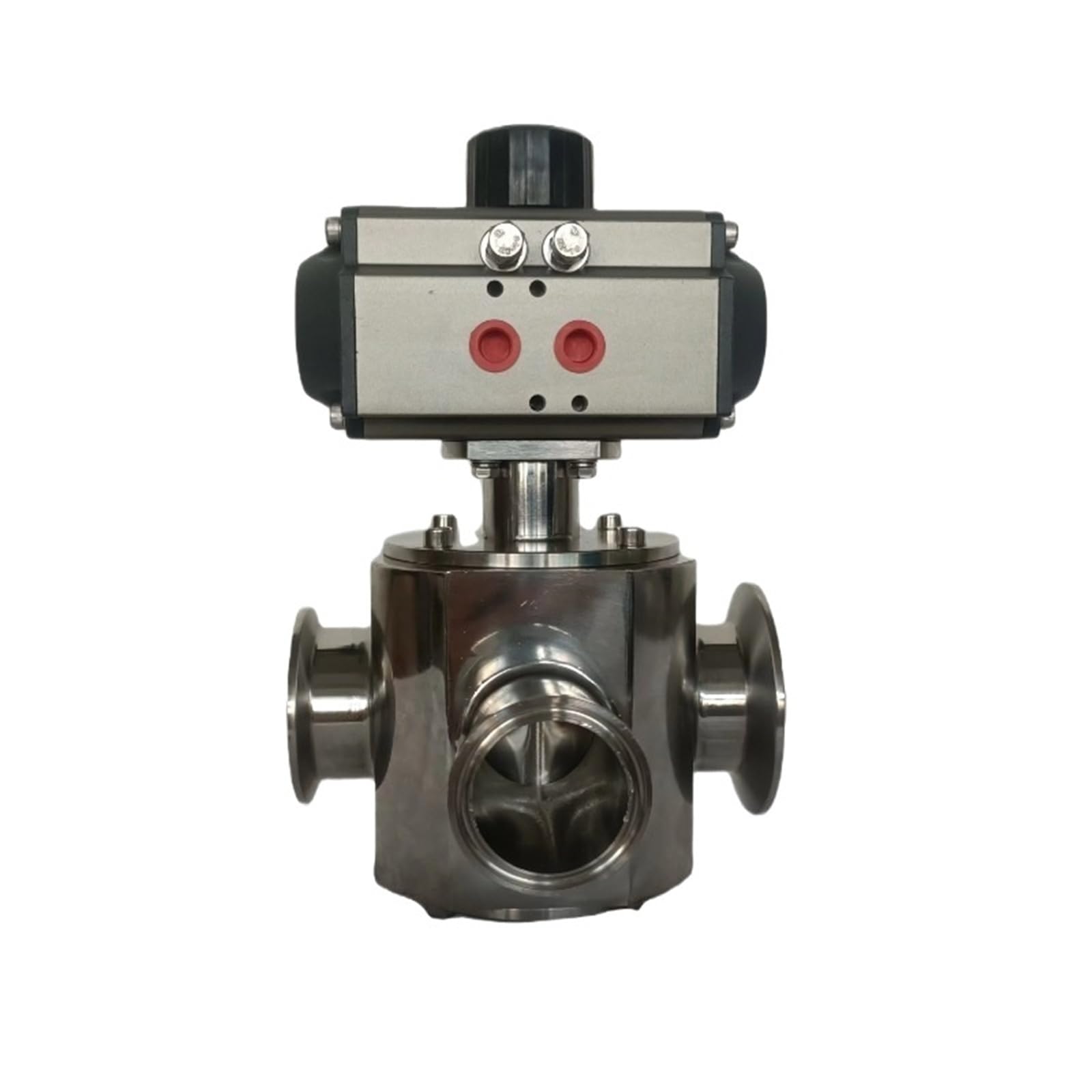 Ovnmgbqx One Color Aoc Filling Machine Accessories 304/316 Stainless Steel Three-Way Valve With Actuator Size Customizable(Dn38 With Actuator)