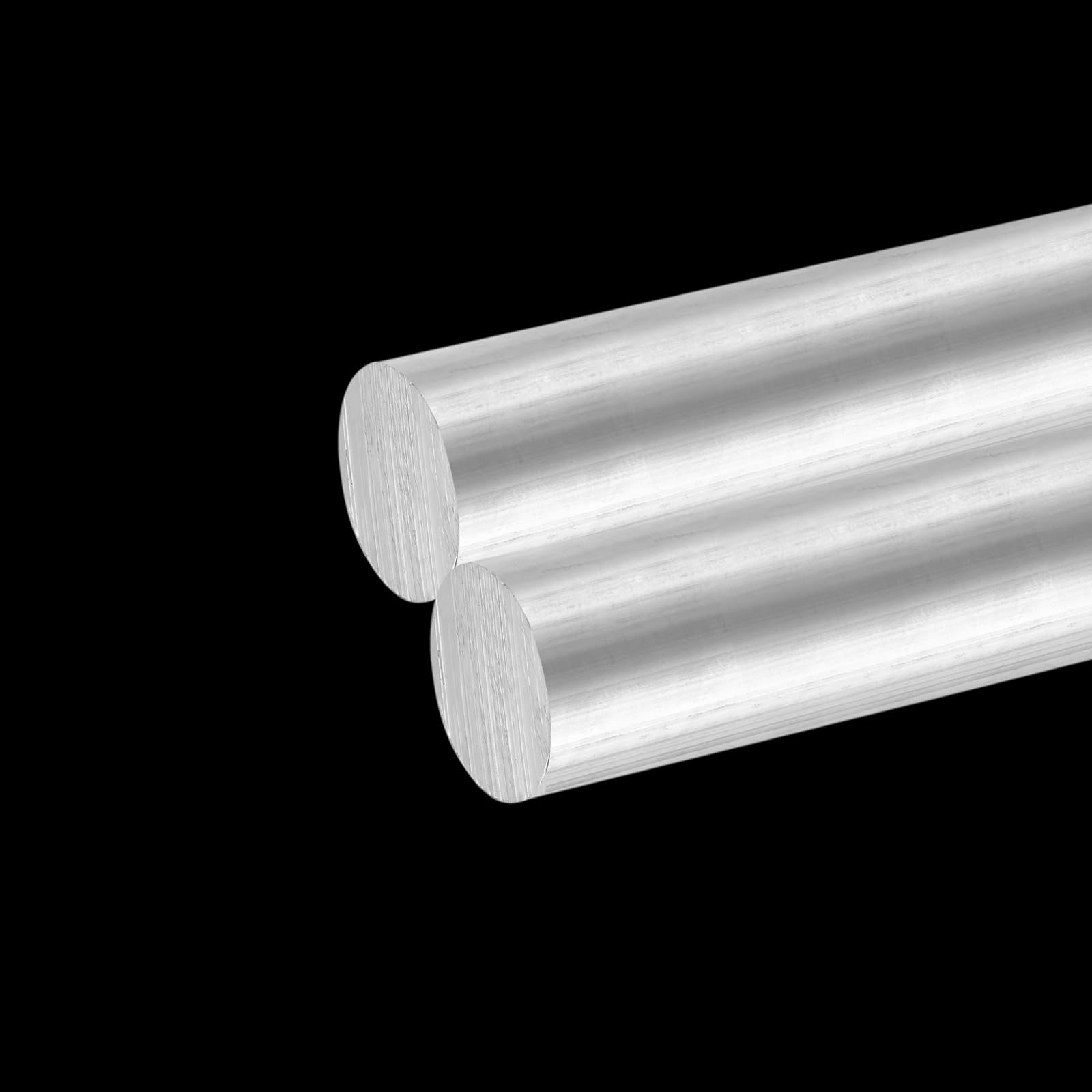QUARKZMAN Aluminium Rundstangen 26mm x 203mm Vollmaterial Rundstab Drehbank Aluminium Stäbe für Industrie Maschinen DIY Handwerkzeug Gartendekoration RC Modell 2 Stück