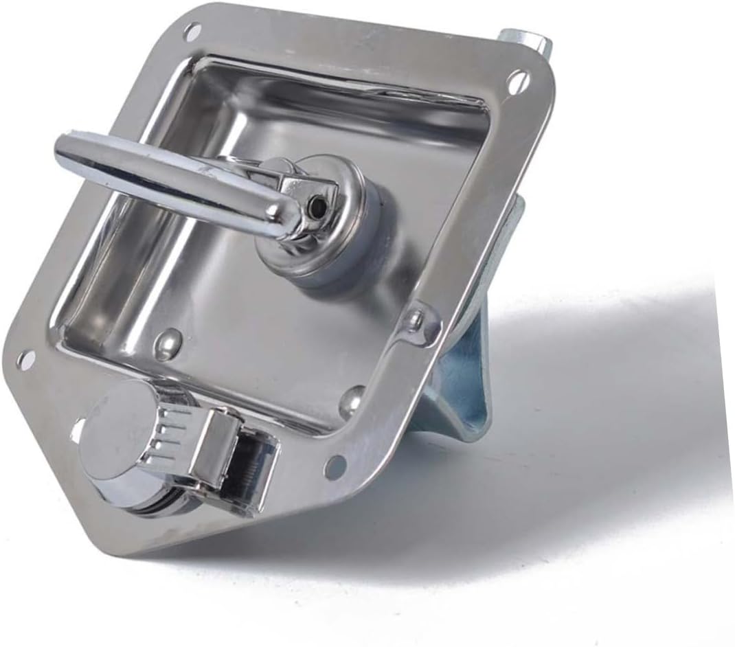 FAVOMOTO Stainless Steel Trailer Lock Box T-Shaped Handle 2 Pcs Trailer Tool Box Locks for Rv Car Accessory