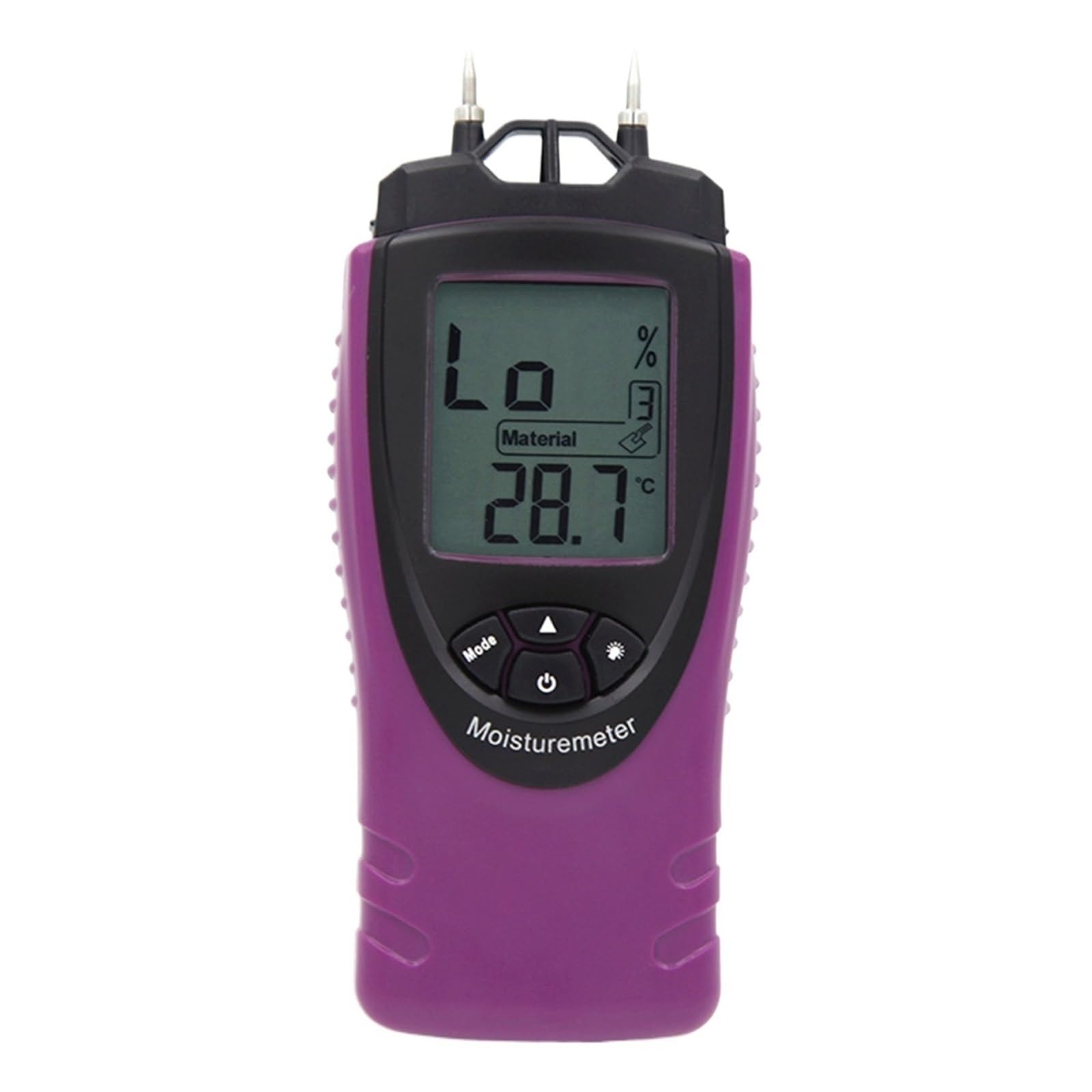 Medidor de humedad, Medidor De Humedad Madera Profesional ST8040 Con Pantalla LCD Grande Y Temperatura Retroiluminada, Lectura Práctica