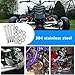 BIGLKNM 667pcs Engine Bolt Kit for Banshee 350 YFZ350 1987-2006 Stainless Steel Maintenance & Restoration OEM ATV Fasteners
