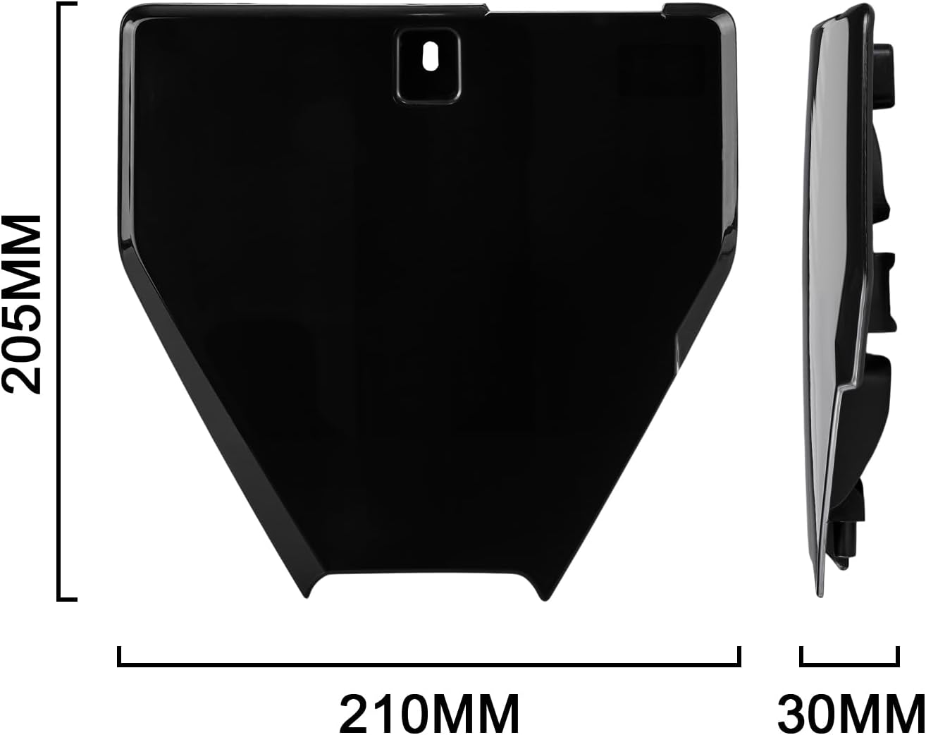 Electric Bike Front Number Plate for ESKUTE,Windone RM7 Black