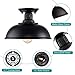 HMVPL Semi Flush Mount Ceiling Light Fixture, Farmhouse Light Fixtures, Black Outdoor Close to Ceiling Light for Porch, Entryway, Hallway, Foyer, and Gazebo
