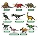 Dinosaur Toys with 10 Realistic Dinosaur Figures, Activity Play Mat & Trees for Creating a Dino World Incl T-rex, Triceratops, etc, Dinosaur Playset Gifts for Kids, Boys & Girls 3, 4, 5, 6 Years Old