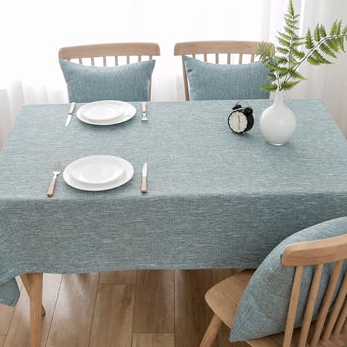 Nappe rectangulaire en coton et lin 60x60 cm pour table - 4