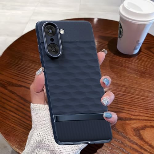 Image of Pikkme Back Cover for OnePlus Nord CE 5 5G Soft Grip 3D Hexa Cube Texture Silicone Bumper Case (Blue)