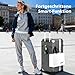 ALPHA CAMP Koffer Größe XXL Reisekoffer Leicht Hartschalenkoffer Polycarbonat 105L Luggage Suitcase mit Rollen TSA Schloss & Aluminium Rahmen Handgepäck 42x36x82cm Grau