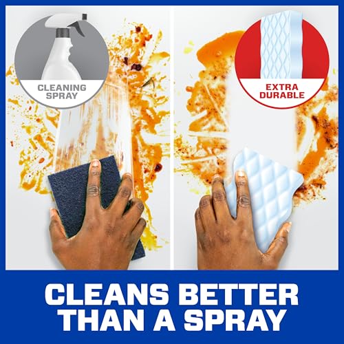 Mr. Clean Magic Eraser Sponge, All Purpose Cleaner, Cleaning Scrubber, Kitchen, Bathroom, Shower, Oven, Cleaning Supplies, Variety Pack with 1 Ultra Thick, 2 Ultra Foamy, & 3 Extra Durable, 6ct - Image 2