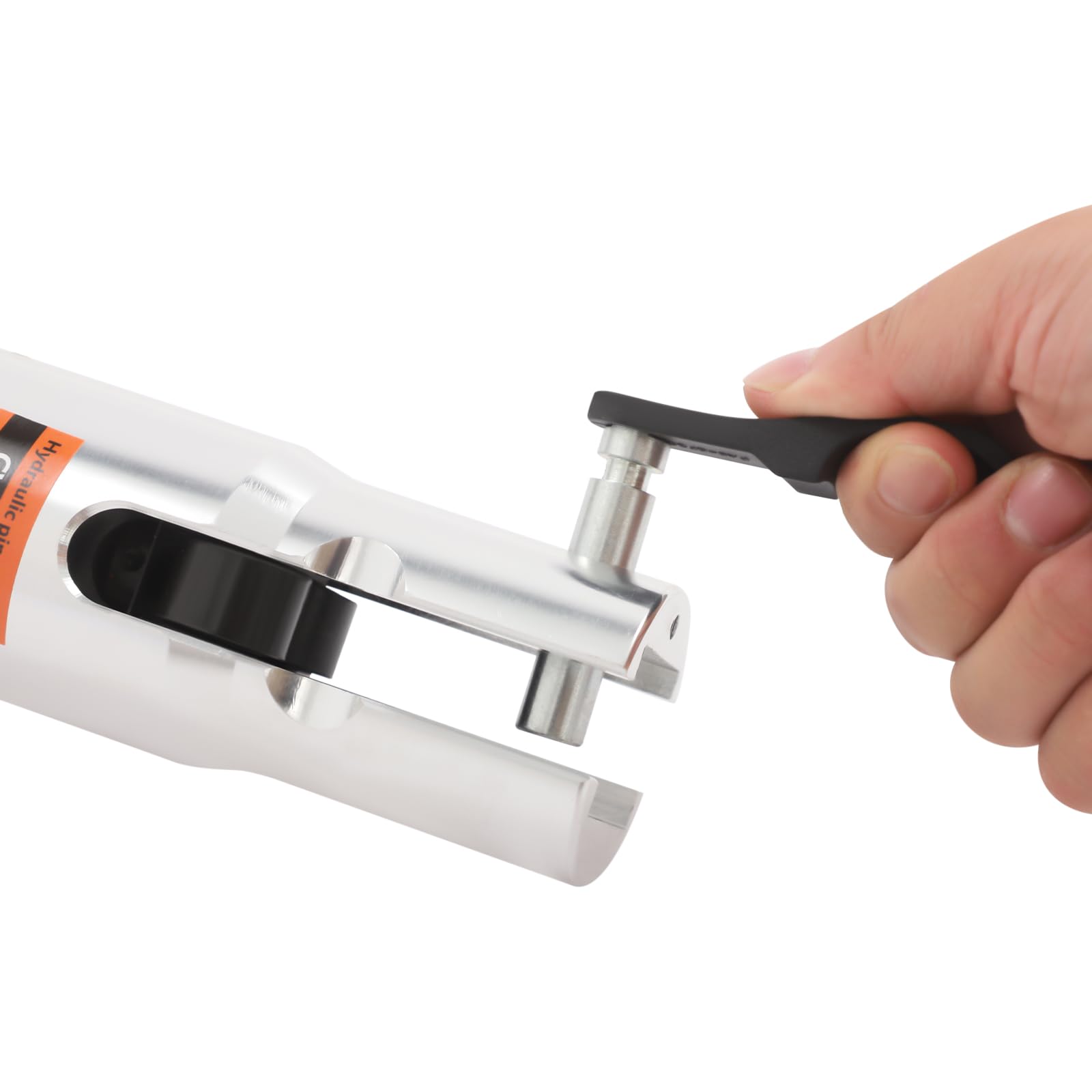 Pinza crimpatrice professionale 10T, con profilo a V, pinza crimpatrice idraulica, testa girevole a 360°, pinza pressatrice manuale per tubi in rame con V12, V15, V18, V22, V28