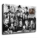 Gangster Godfather Movie Scarface Poster Picture Art Print Canvas Wall Home Living Room Decor Mural