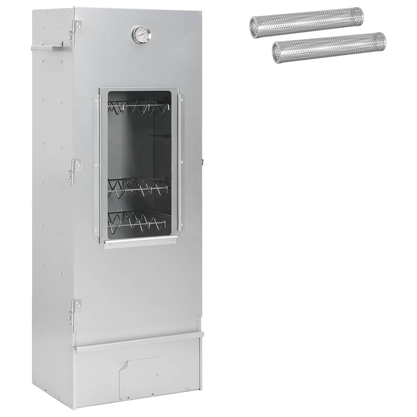 Forno affumicatore 3 pezzi 44,5 x 29 x 110 cm in acciaio zincato