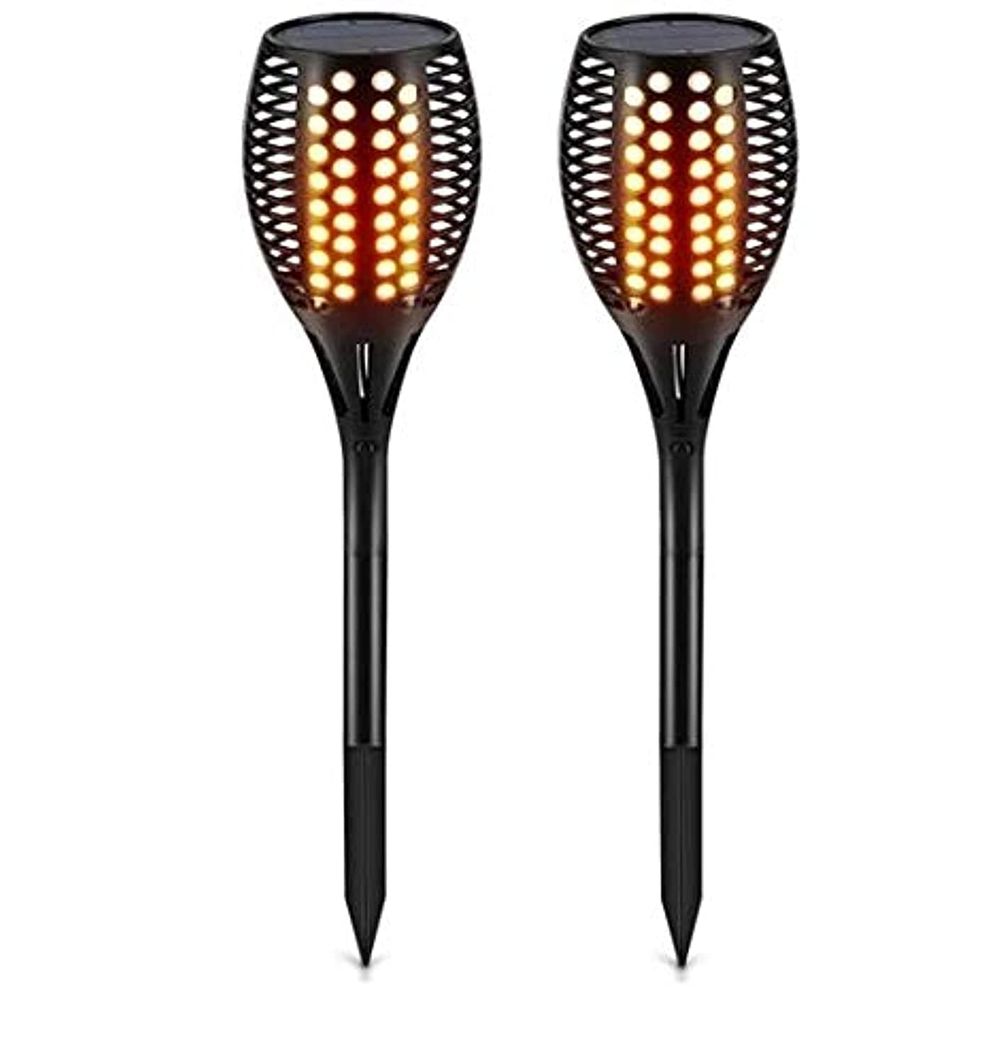 Solar Light Garden Lamp Path Tiki Torches Lights Dancing Flame Lighting 96 LeD Flickering Tiki Torches Outdoor Waterproof Lamps