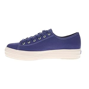 Amazon.com | Keds Women's Triple Kick Sneaker, Navy Canvas