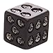 Puckator SK200, Set of 5 Six-Sided Die with Inlaid Skulls,Black,1.5 x 1.5 x 1.5 cm