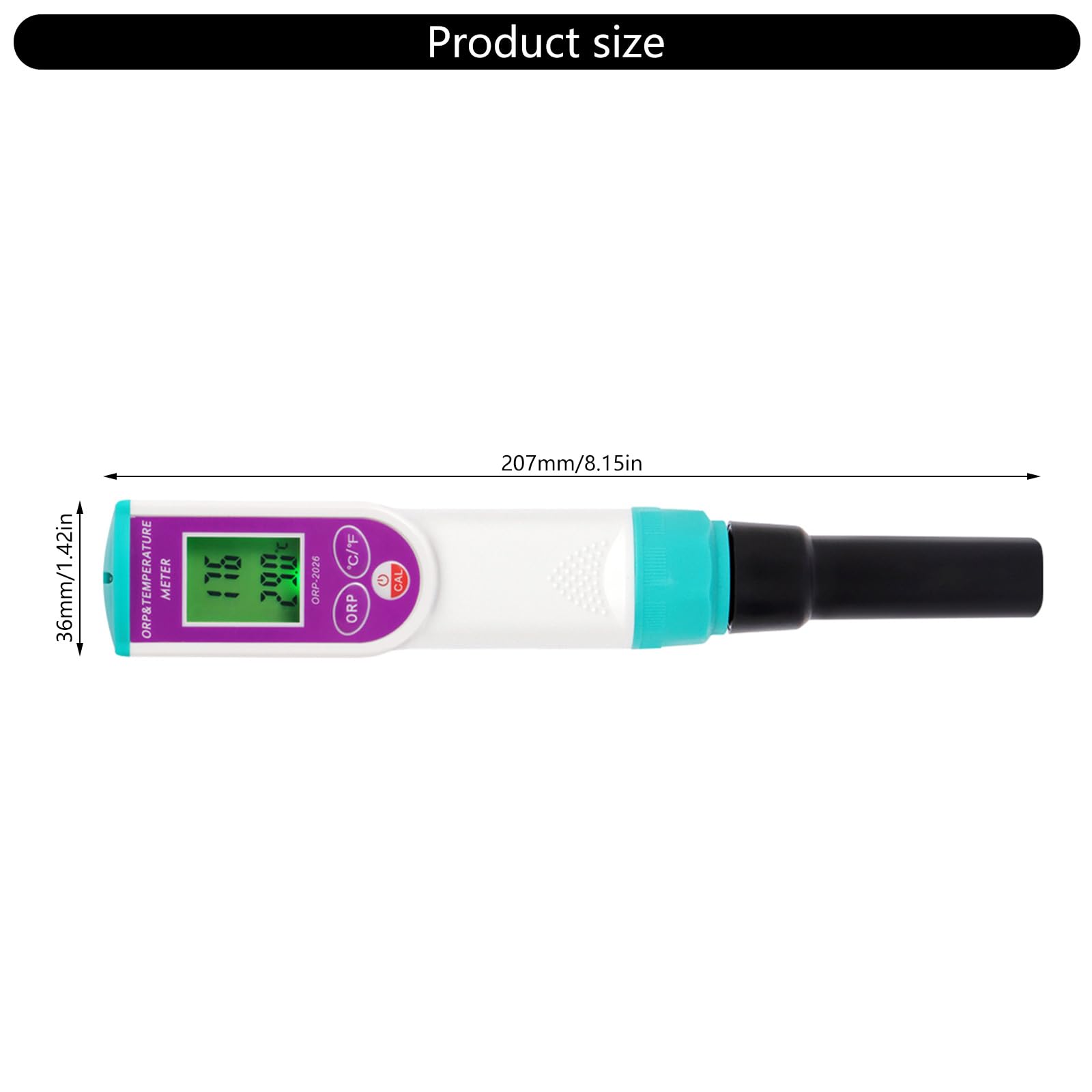 Medidor de temperatura del suelo para plantas, probador 2 en 1 con sensores digitales impermeables y pantalla LCD para termómetro de temperatura