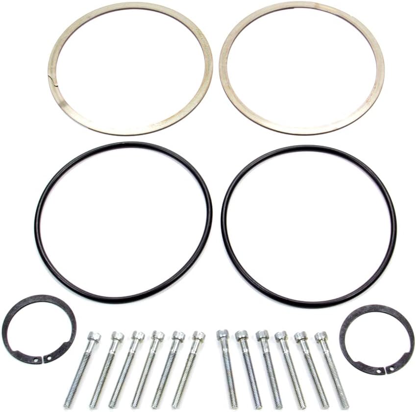 WARN 11714 Locking Hub Service Kit with Snap Rings, Gaskets, Retaining Bolts and O-Rings for Dodge, GM & Ford