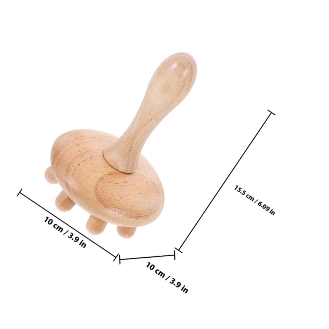 TOYANDONA Cepillo de Masaje para Cuero Cabelludo de Madera Beige, Resistente a Deformaciones y Roturas, 2 Piezas, Adecuado para Estimular y Relajar el Cabello