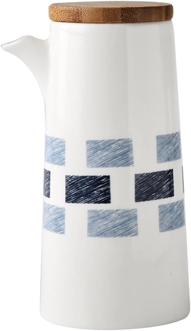 Spice container Ceramics Spice Jar Set Combination Chopsticks Drain Stand Oiler Salt Shaker Seasoning Box Used for kitchen salt sugar ingredients (Color : 3pcs) (Large)