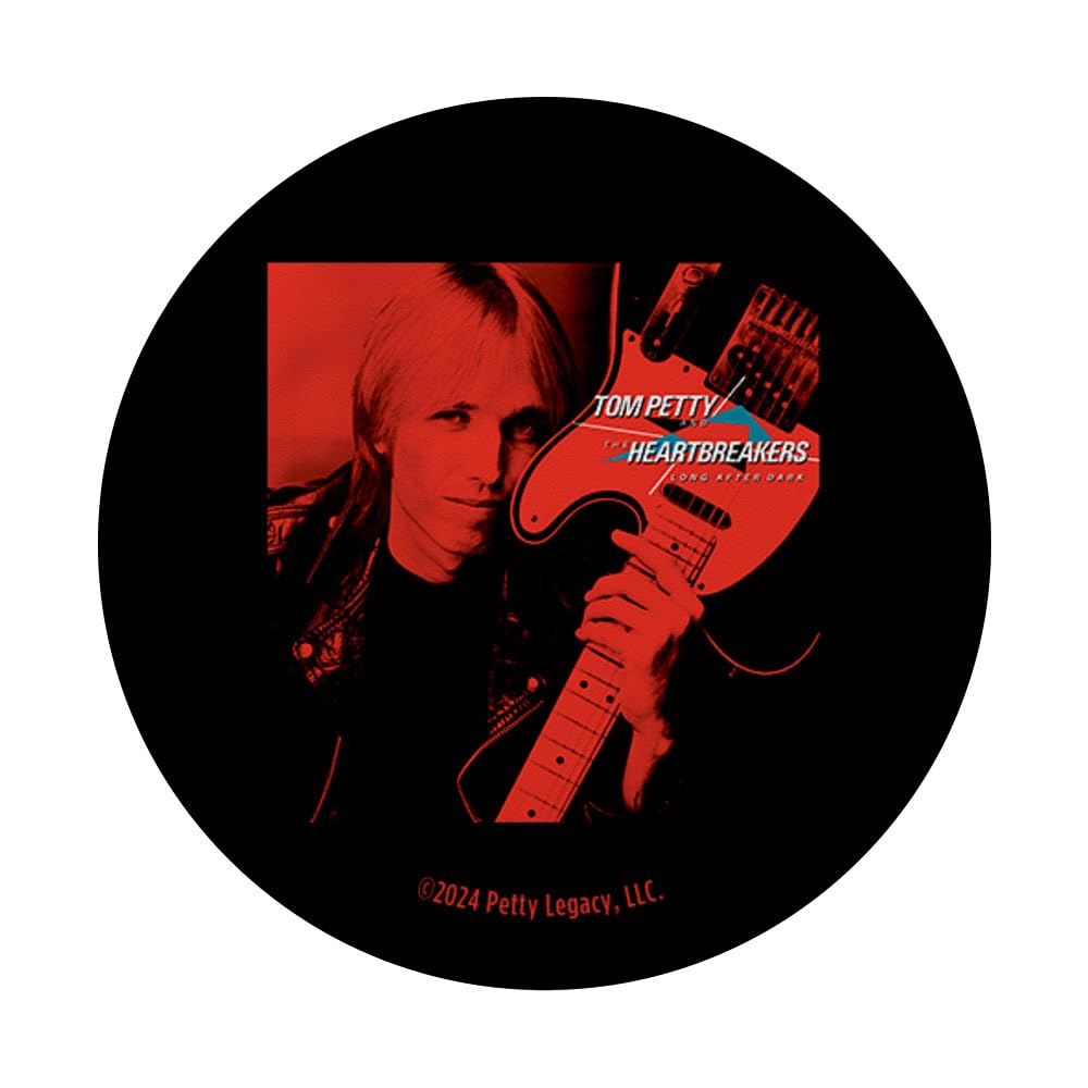 Tom Petty Long After Dark Album Cover Photo PopSockets Adhesive PopGrip, Black - Image 3