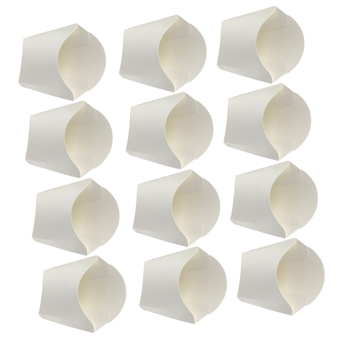 JUMPLAWN 50pcs French Fry Holders Greaseproof Snack Container for Parties Events and Takeout Creative Design for Fries Snacks and More Lightweight and Portable